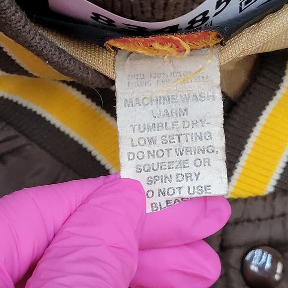 Vintage Dunbrooke Pla-Jac Bomber Jacket M/L 23x25 Baggy Crop USA - Picture 7 of 13